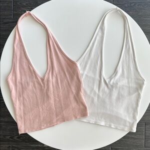 Brandy Melville Bundle of Halter Cropped Tops One Size